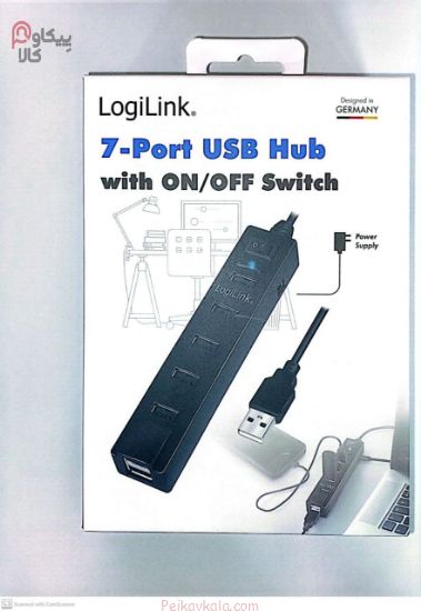 هاب usb کلیددار 7 پورت Logilink