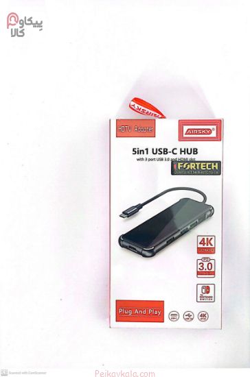 هاب TYPE C به HDMI حرفه ای