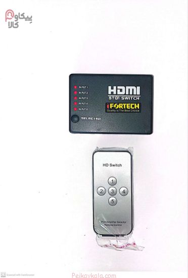  هاب 5 به 1 HDMI ریموت دار iFORTECH