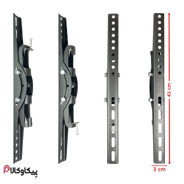پایه براکت تی وی جک TVJACK سقفی از 32 تا 60 اینچ دوتایی مدل S3 پلاس - تصویر 3