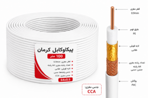 کابل آنتن پیکاوکابل کرمان 100 متری