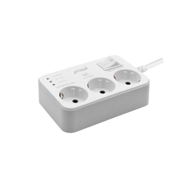 محافظ برق فروزش 3 خانه یخچالی با سیم 1.8 متری ارت دار - Image 3