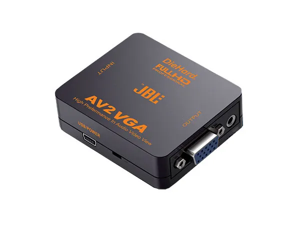 تبدیل کابل سه به سه (RCA ) به وی جی ای ( AV TO VGA )