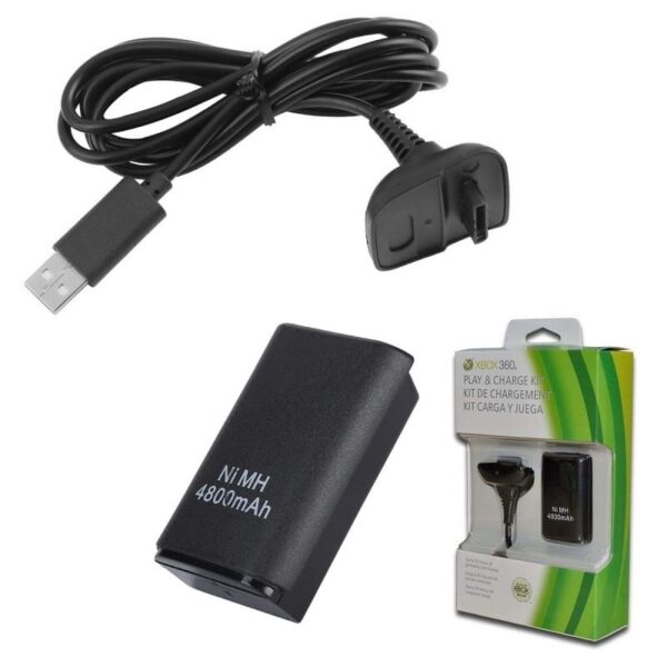 شارژر دسته XBOX با یک باطری و یک کابل
