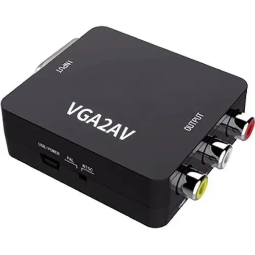 تبدیل کابل وی جی ای به ای وی سه فیش ( RCA ) VGA TO AV