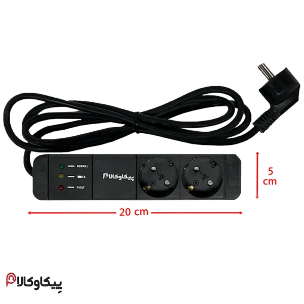 محافظ برق 2 خانه پیکاوکالا مدل MHEY2(مخصوص یخچال) با گارانتی 24 ماهه - تصویر 2
