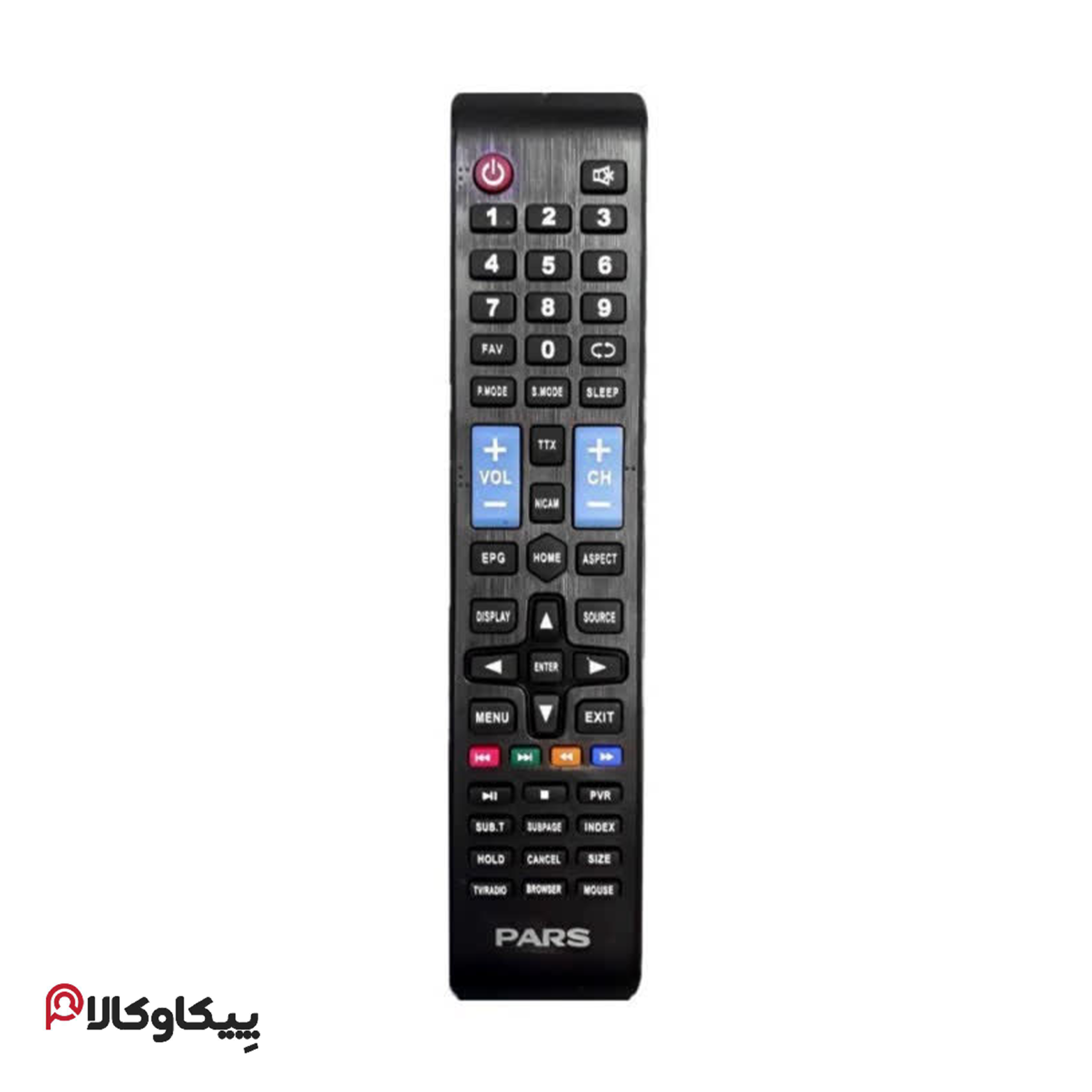 کنترل تلویزیون پارس PARS بلند دکمه آبی