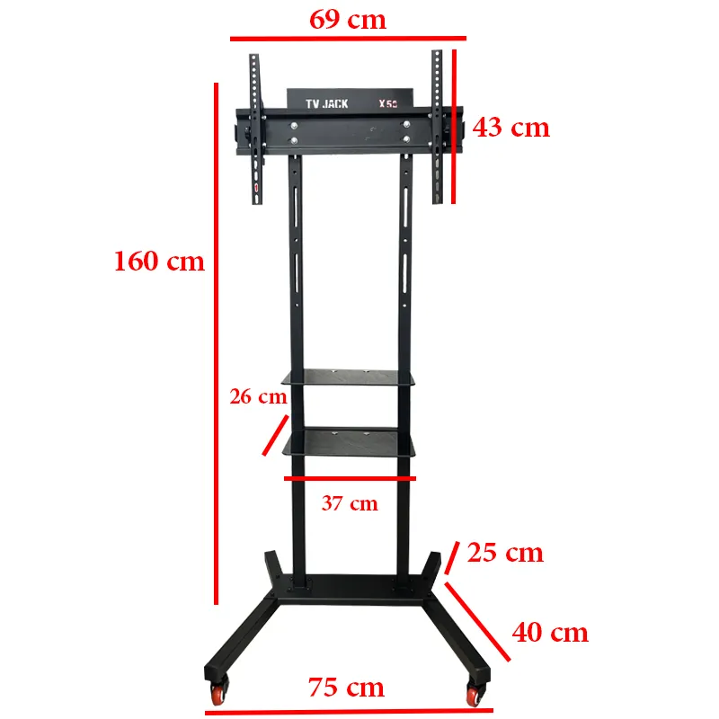 پایه ایستاده تلویزیون x50 تی وی جک 43 تا 75 اینچ - تصویر 3