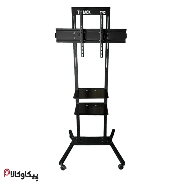 پایه براکت تی وی جک TVJACK ترولی ایستاده 55 تا 85 اینچ مدل X60