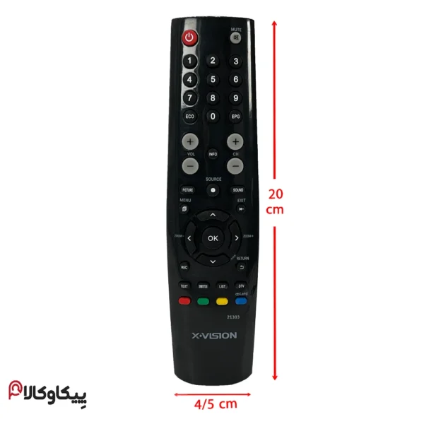 کنترل تلویزیون Xvision ایکس ویژن تخم مرغی تک نوشته - تصویر 4