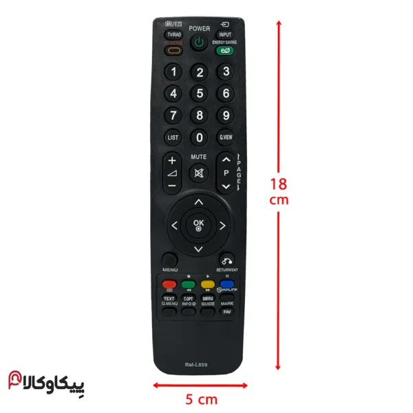 کنترل تلویزیون ال جی LG 859 - تصویر 2