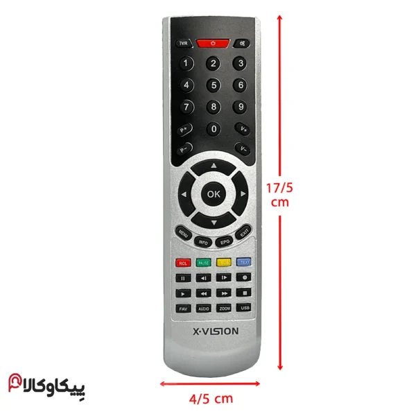 کنترل گیرنده دیجیتال Xvision ایکس ویژن نقره ای ولم دار - تصویر 4