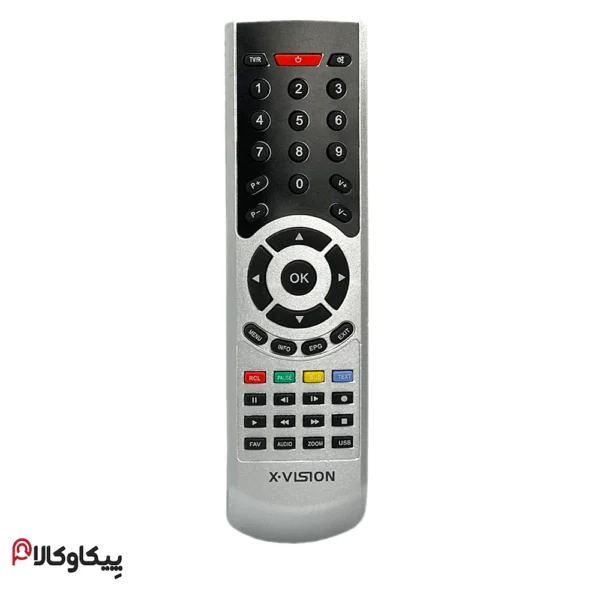 کنترل گیرنده دیجیتال Xvision ایکس ویژن نقره ای ولم دار
