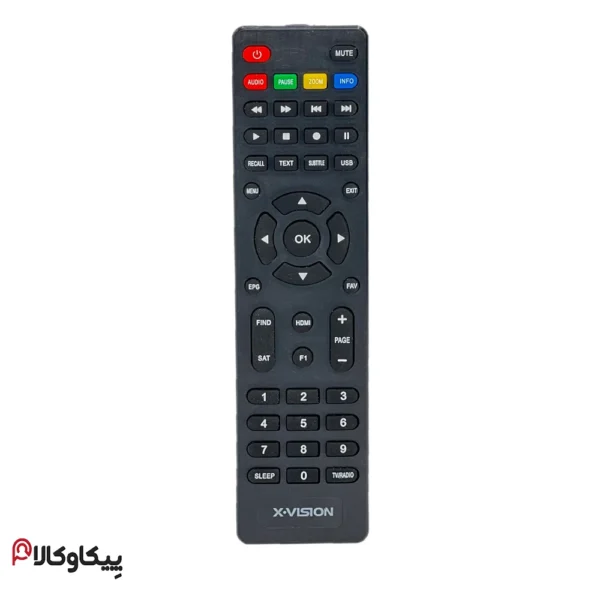 کنترل گیرنده دیجیتال Xvision ایکس ویژن Q9 دکمه مشکی