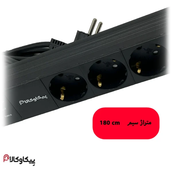 محافظ برق 4 خانه پیکاوکالا مدل MHE4 ارت دار با گارانتی 24 ماهه - تصویر 5