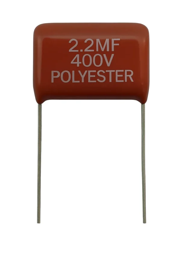 خازن پلی استر 400 ولت 2.2 میکرو فاراد 2.2MF 400V POILIESTER