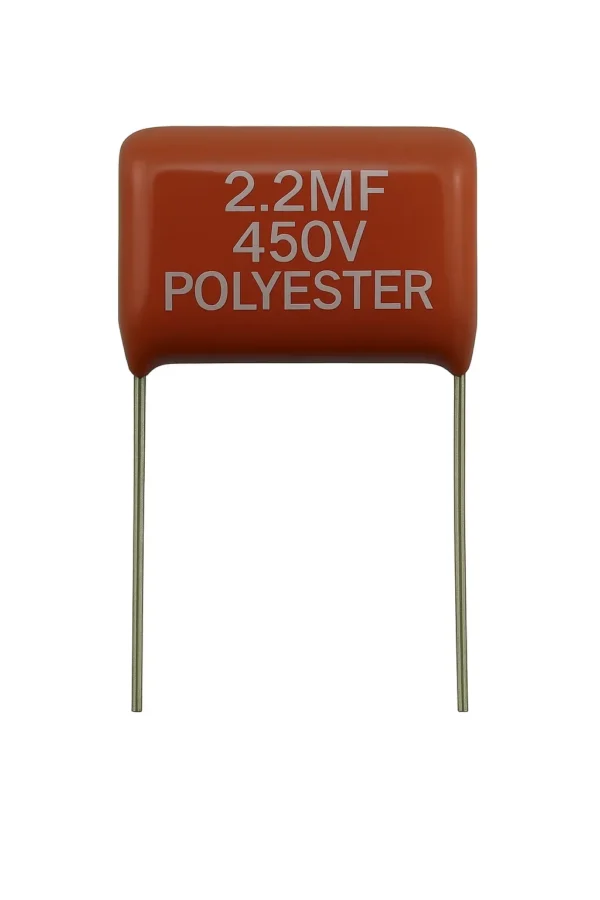 خازن پلی استر 450 ولت 2.2 میکرو فاراد 2.2MF 450V POLYESTER