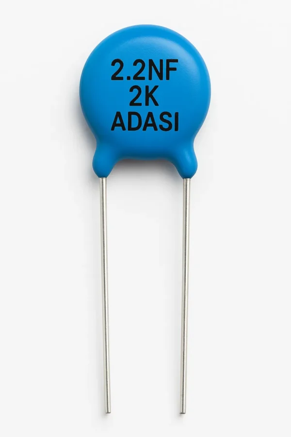 خازن عدسی 2 کیلو ولت 2.2 نانو فاراد 2.2NF 2K ADASI