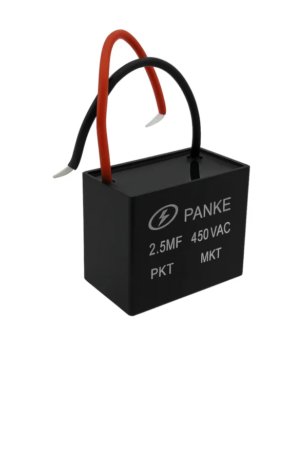 خازن پنکه 450 ولت 2.5 میکرو فاراد 2.5MF 450 VAC MKT PANKE
