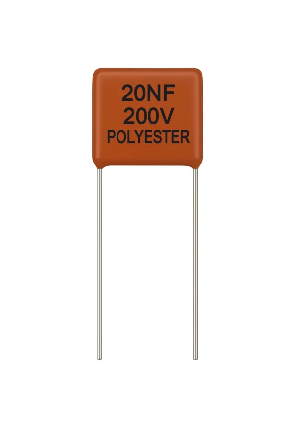 خازن پلی استر 200 ولت 20 نانو فاراد 20NF 200V POLYESTER