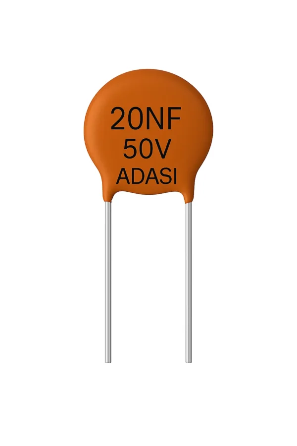 خازن عدسی 50 ولت 20 نانو فاراد 20NF 50V ADASI