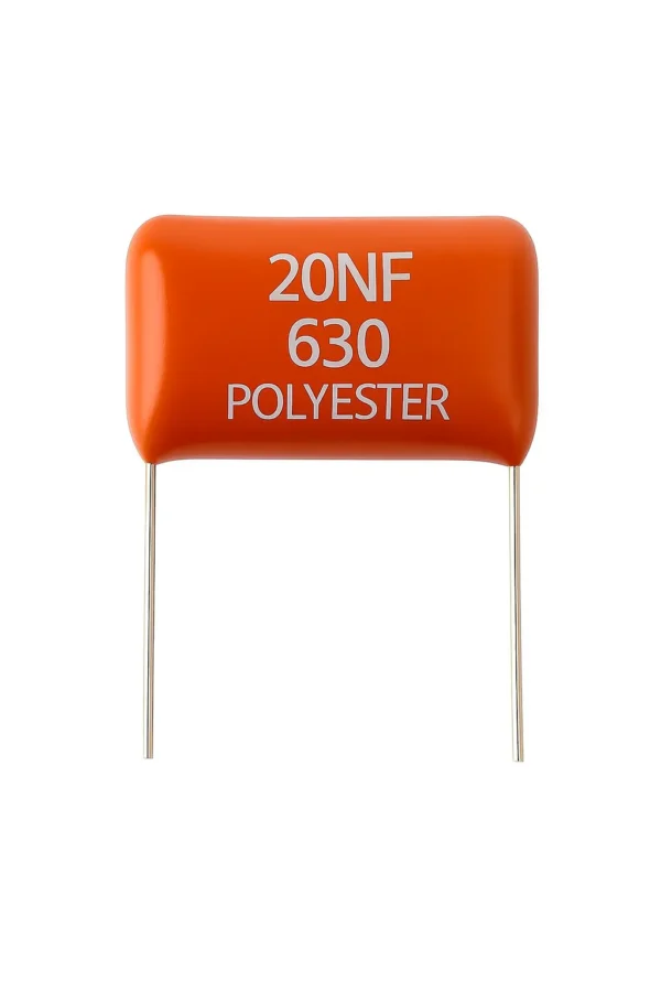 خازن پلی استر 630 ولت 20 نانو فاراد 20NF 630 POLYESTER