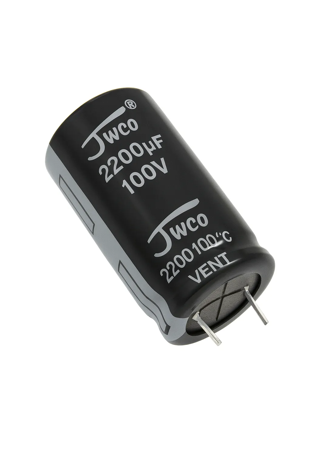 خازن 100 ولت 2200 میکرو فاراد 2200MF 100V