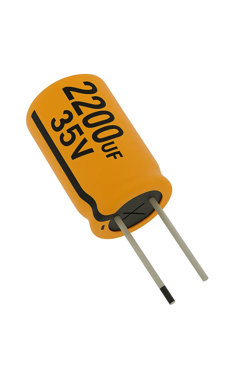 خازن 35 ولت 2200 میکرو فاراد 2200MF 35V