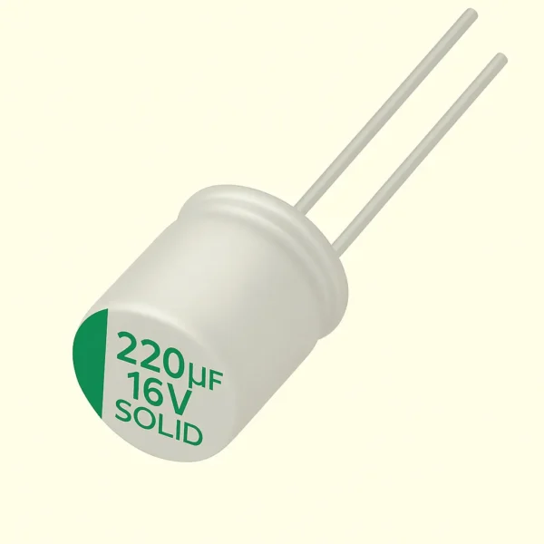 خازن جامد 16 ولت 220 میکرو فاراد 220MF 16V SOLID