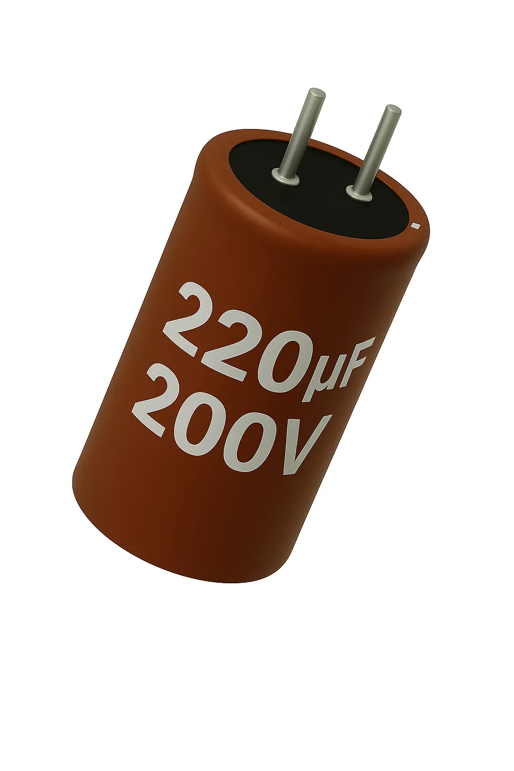 خازن 200 ولت 220 میکرو فاراد 220MF 200V