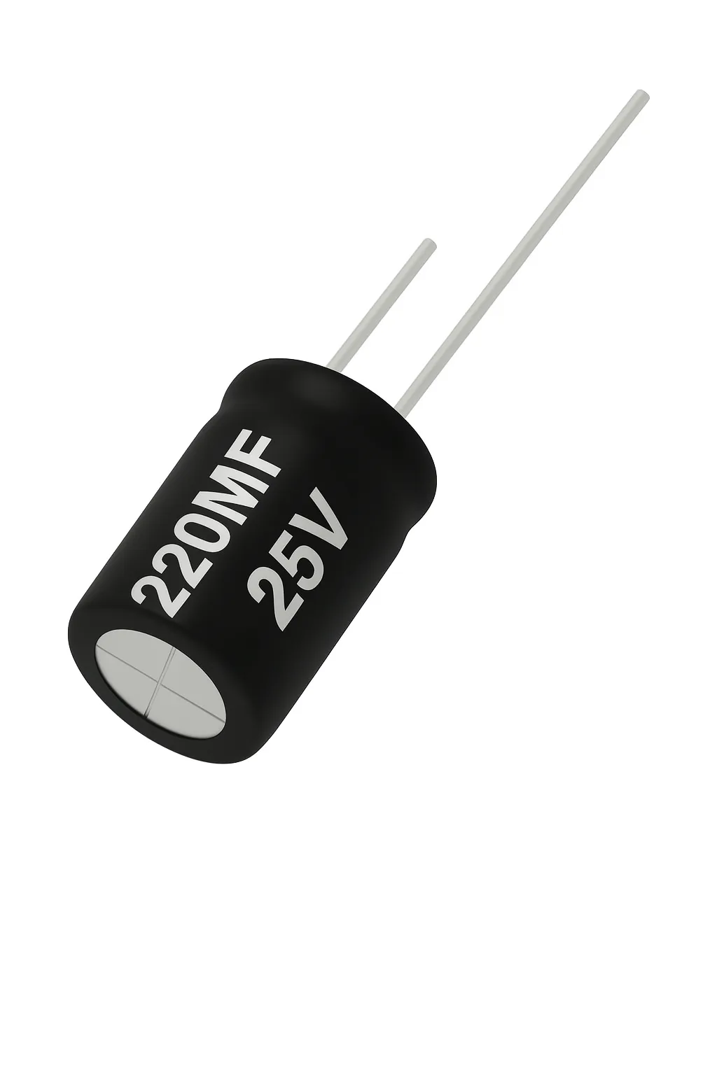 خازن 25 ولت 220 میکرو فاراد اصلی 220MF 25V ORG