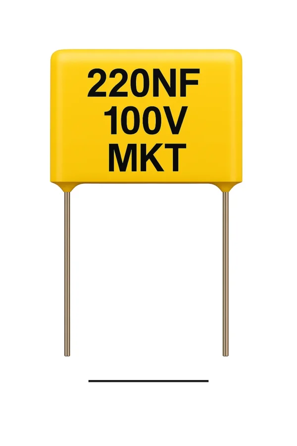 خازن 100 ولت 220 نانو فاراد 220NF 100V MKT