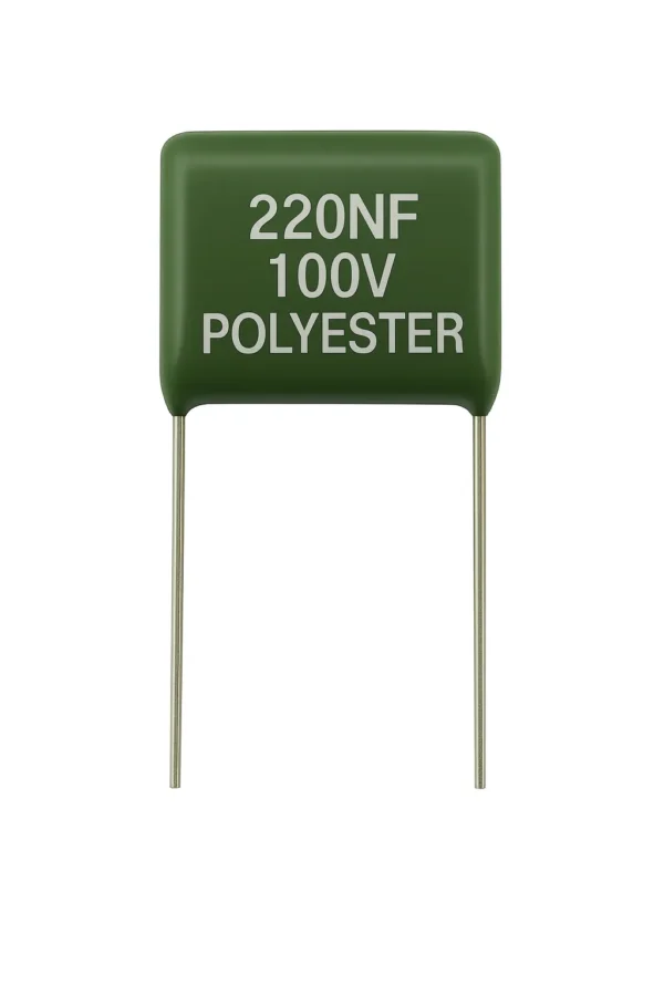 خازن پلی استر 100 ولت 220 نانو فاراد 220NF 100V POLYESTER