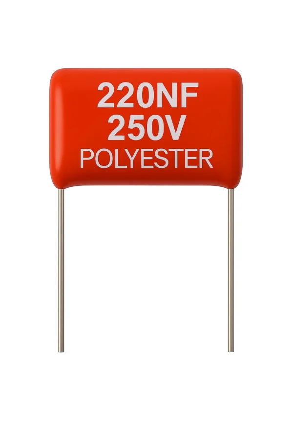 خازن پلی استر 250 ولت 220 نانو فاراد 220NF 250V POLYESTER