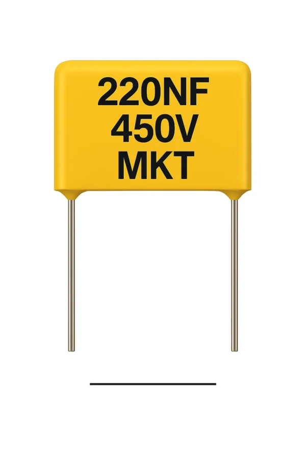 خازن 450 ولت 220 نانو فاراد 220NF 450V MKT