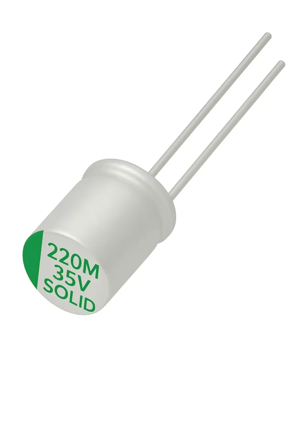 خازن جامد 35 ولت 220 میکرو فاراد 220MF 35V SOLID