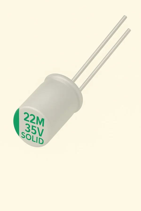 خازن جامد 35 ولت 22 میکرو فاراد 22MF 35V SOLID