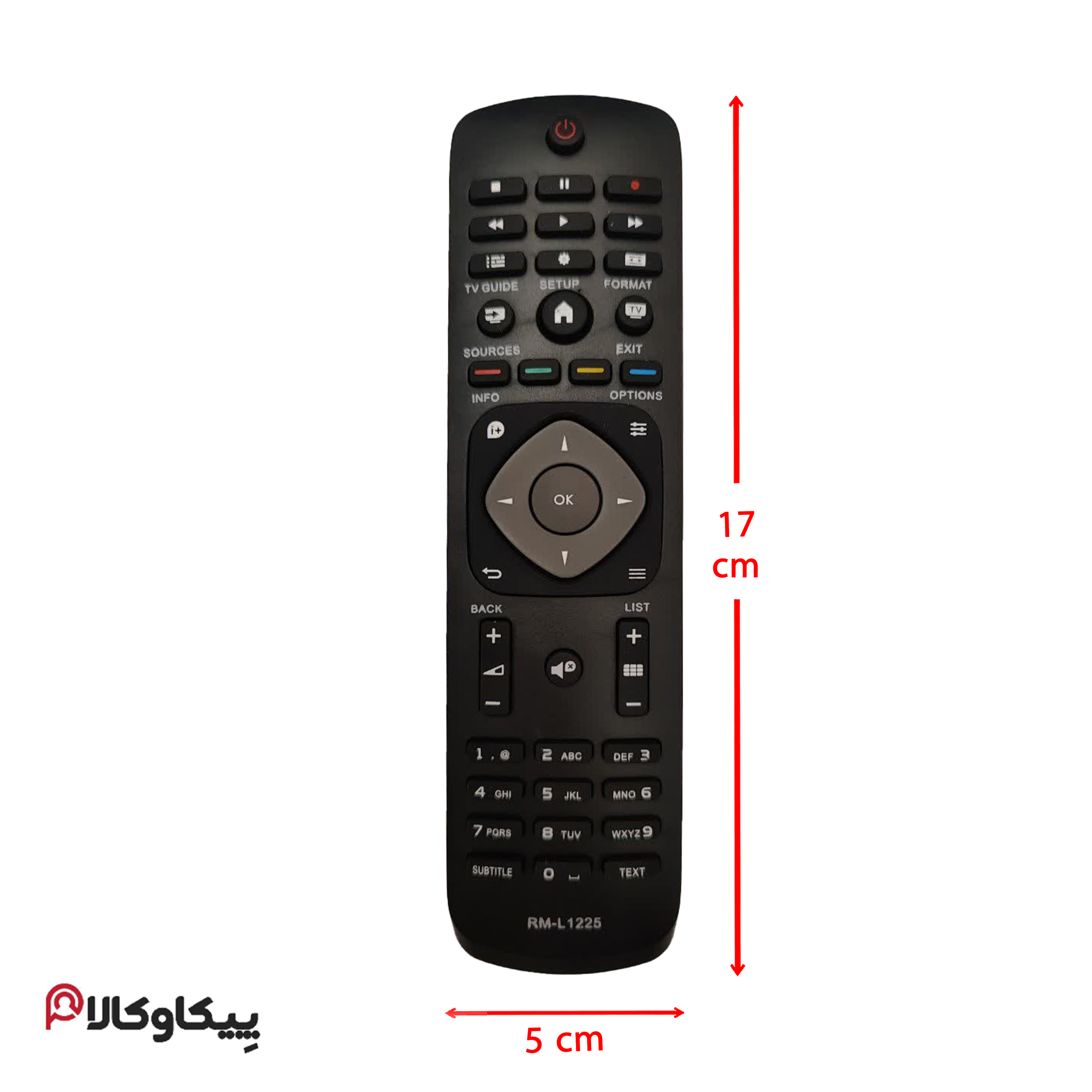 کنترل تلویزیون فیلیپس کوتاه 1225 PHILIPS - تصویر 4