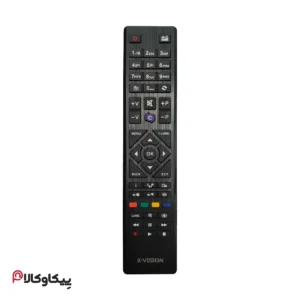کنترل تلویزیون ایکس ویژن XVISION دکمه بنفش