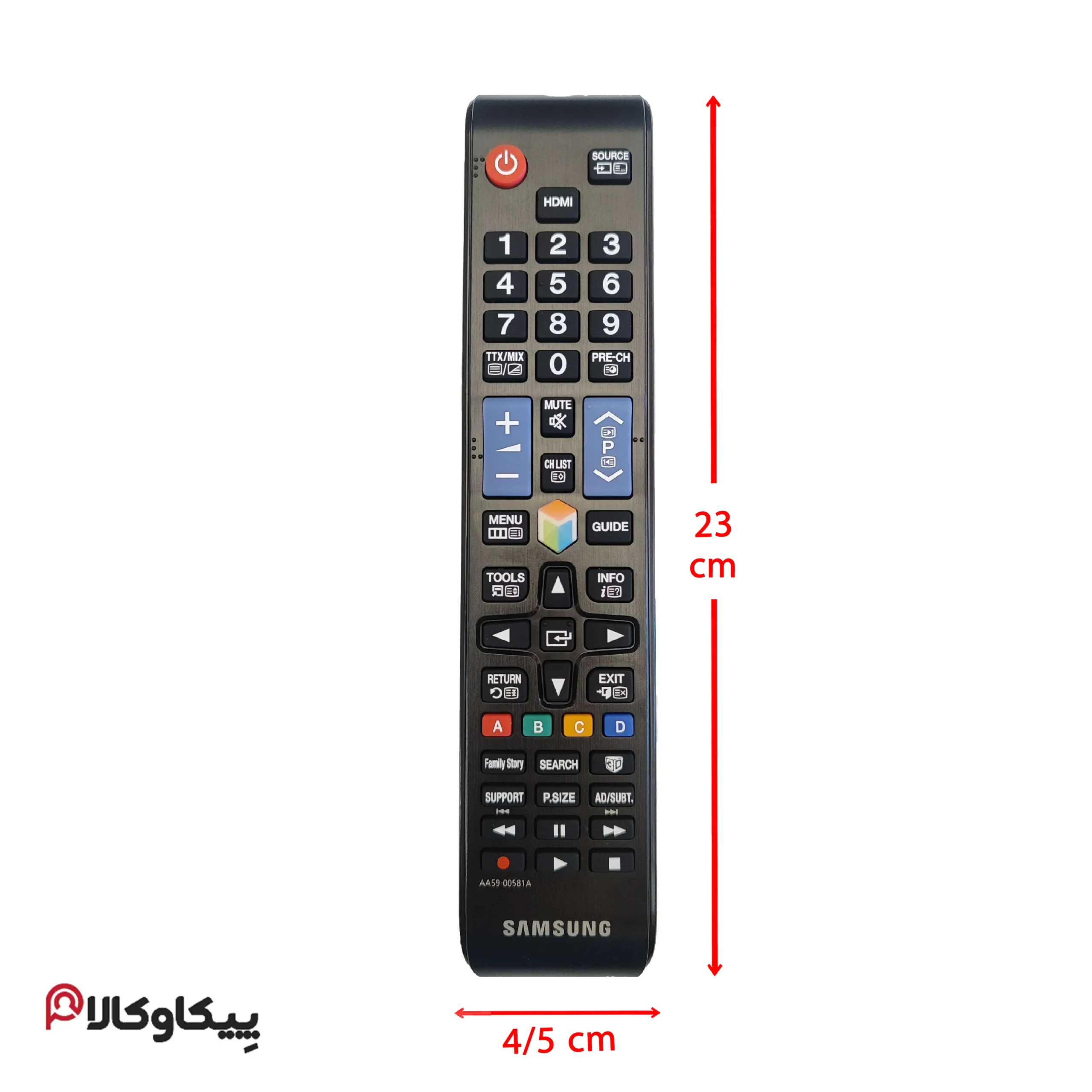 کنترل تلویزیون سامسونگ SAMSUNG 1078 فابریک شرکتی