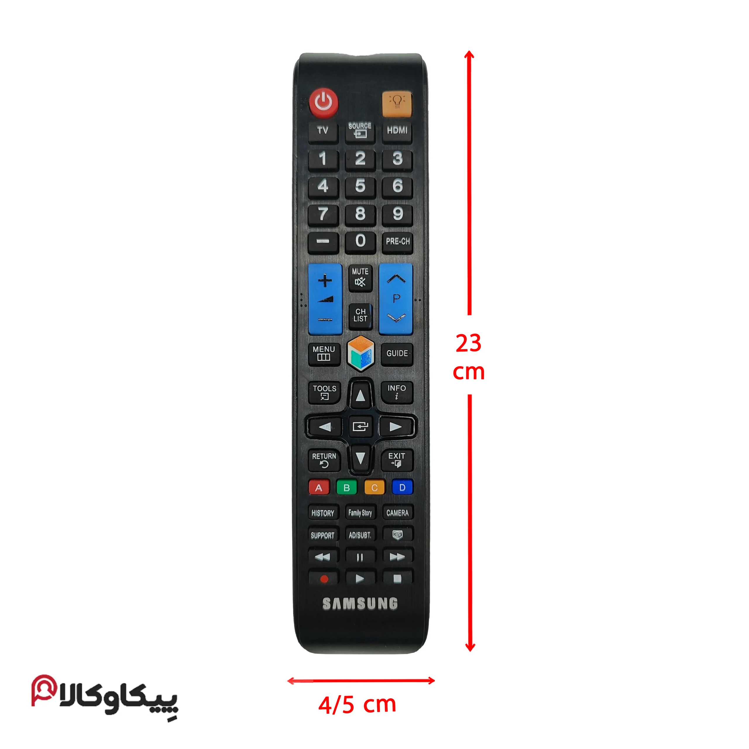 کنترل تلویزیون سامسونگ SAMSUNG 1078 پشت هک شده