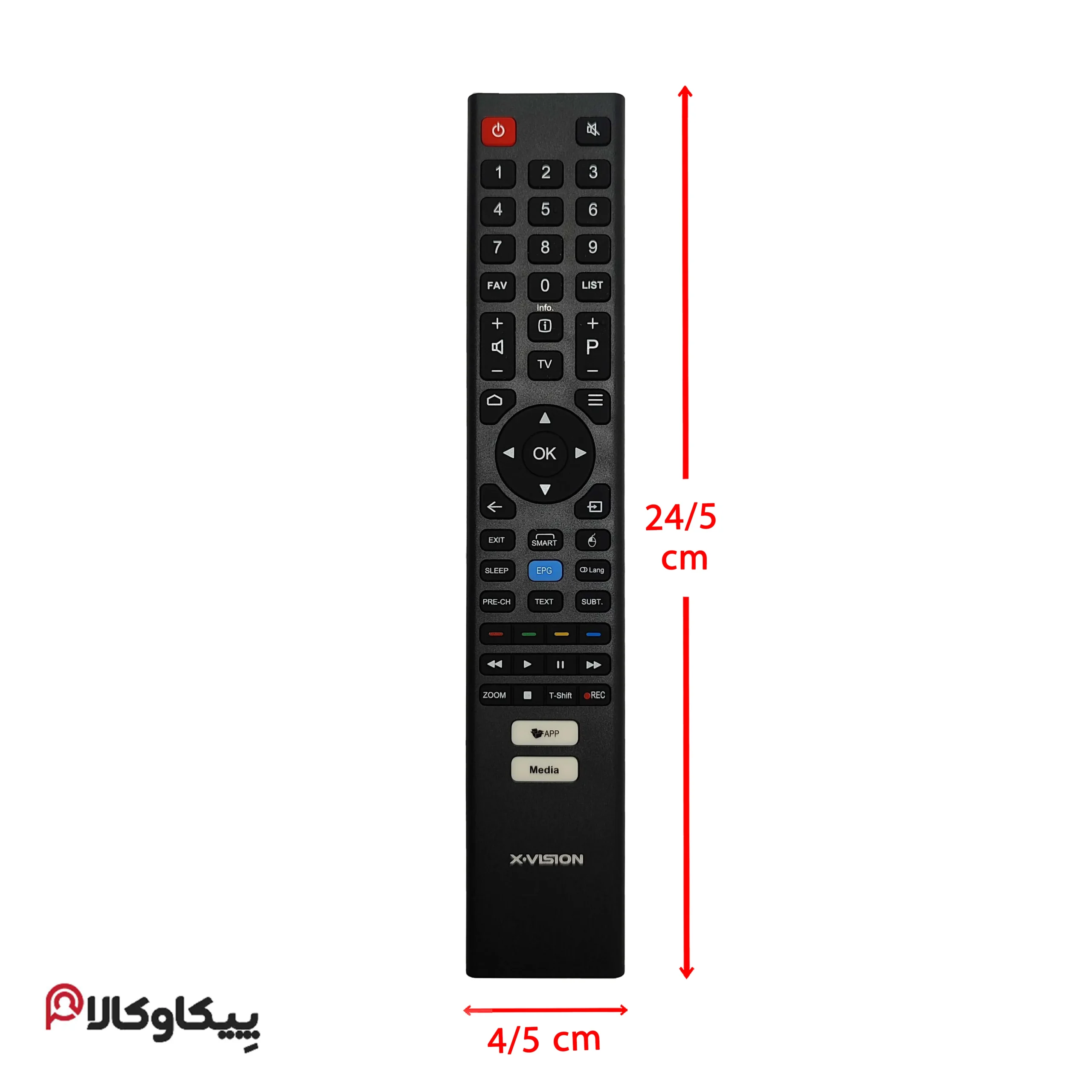 کنترل تلویزیون ایکس ویژن XVISION نت فلیکس دار بلند اورجینال