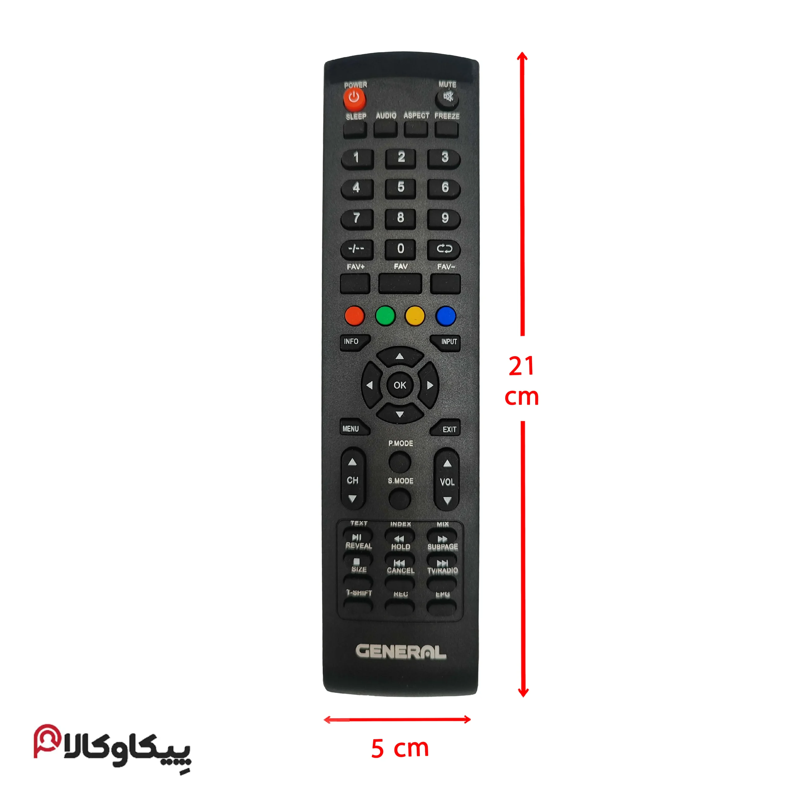 کنترل تلویزیون جنرال GENERAL 2500 - تصویر 2