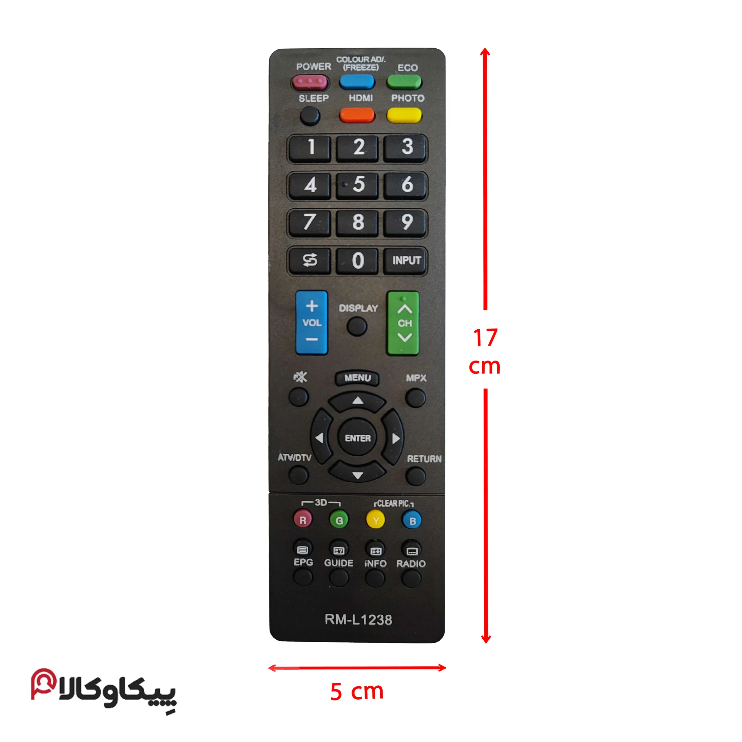 کنترل تلویزیون شارپ SHARP 1238 - تصویر 2