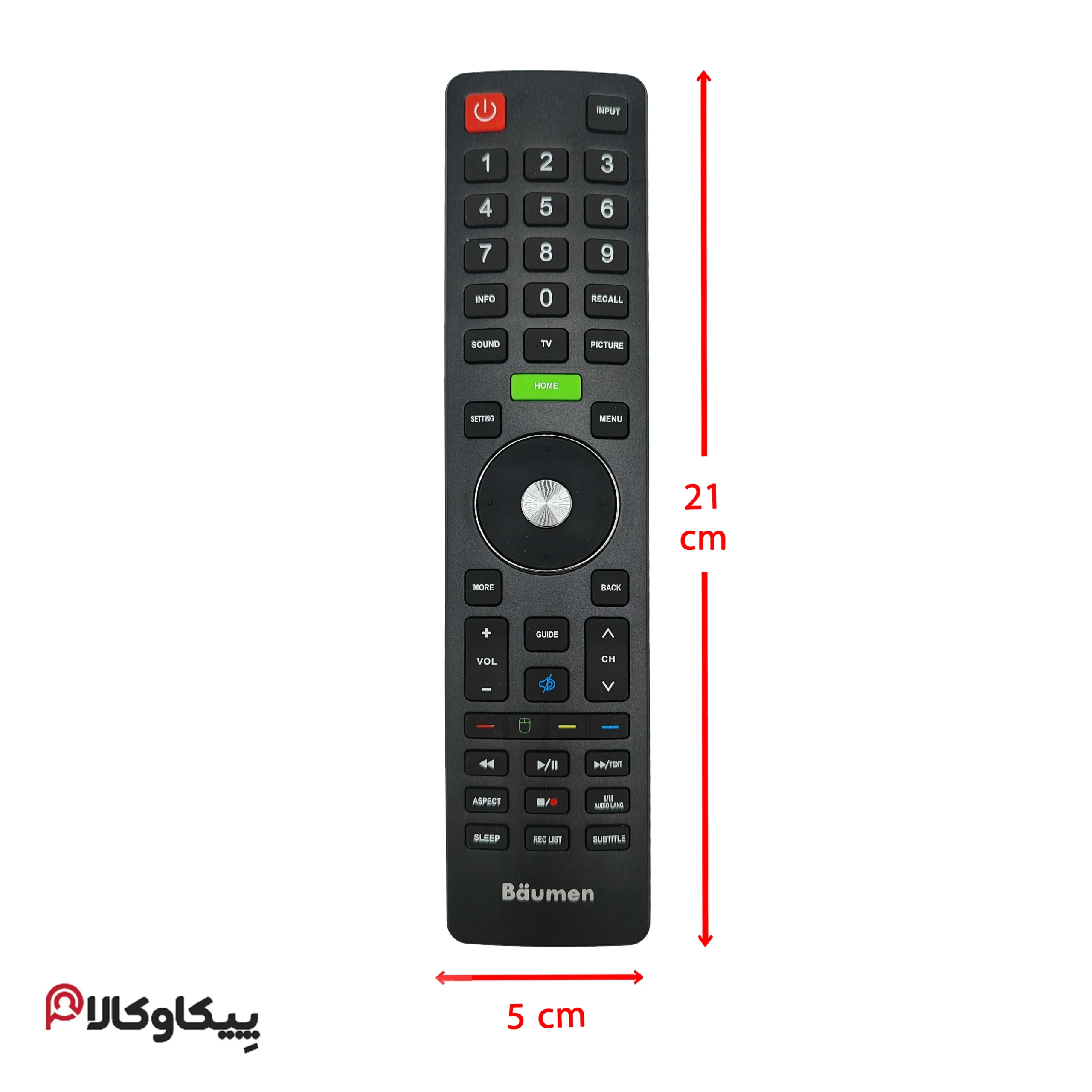 کنترل تلویزیون BUIMAN بویمن میوت آبی اصلی - تصویر 2
