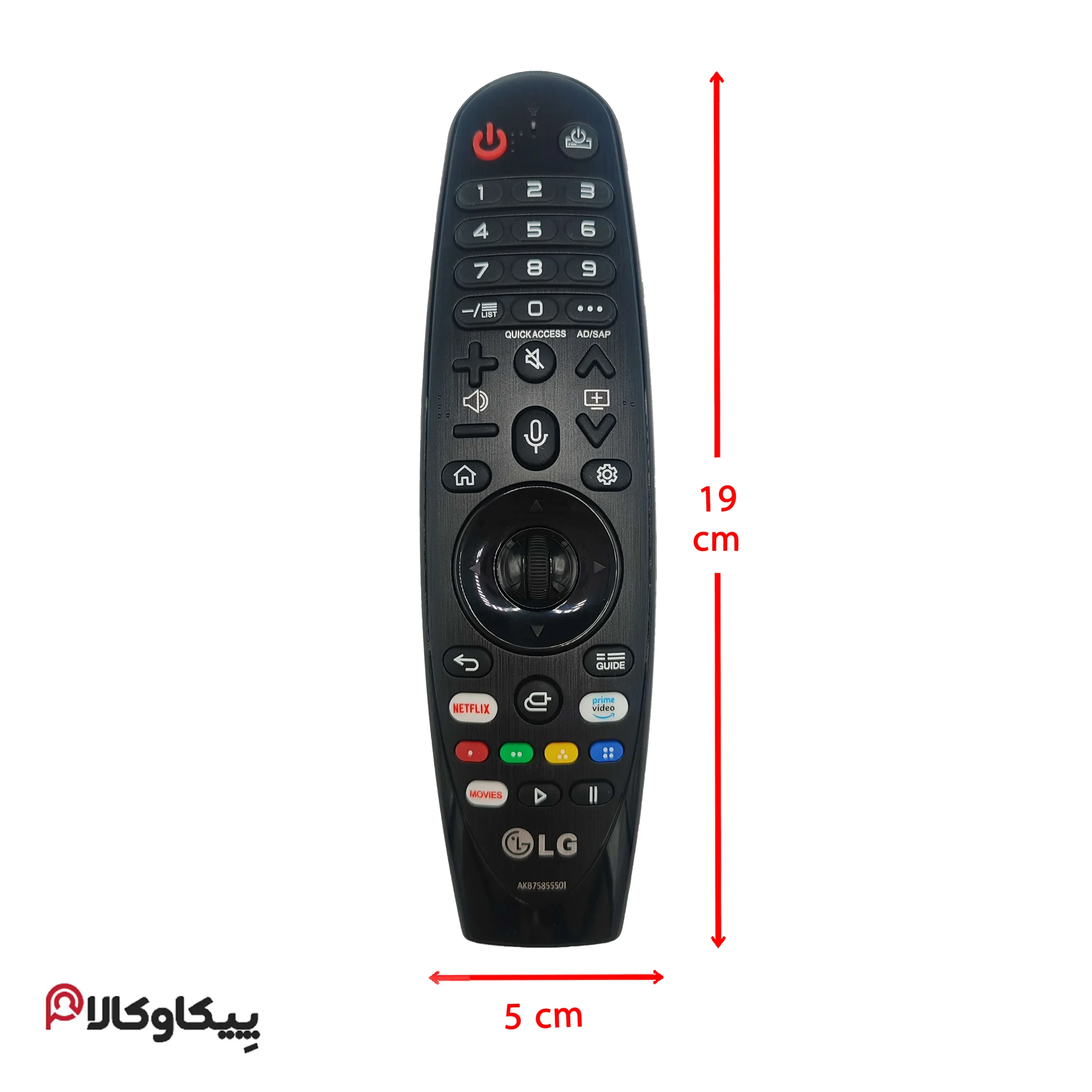 کنترل تلویزیون ال جی LG MR 19 اصلی - تصویر 2