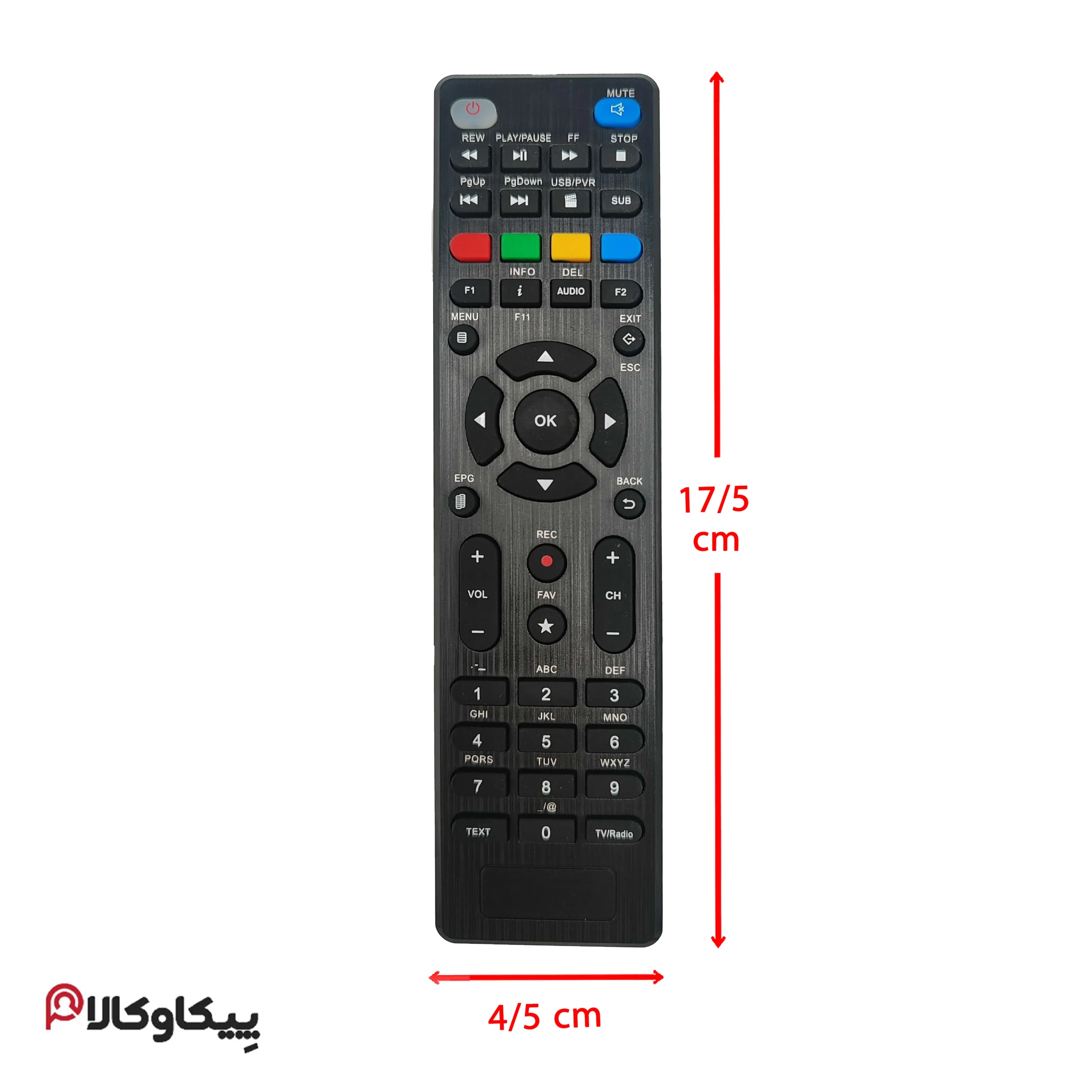 کنترل گیرنده STARSAT استارست تخت دکمه سفید - تصویر 2