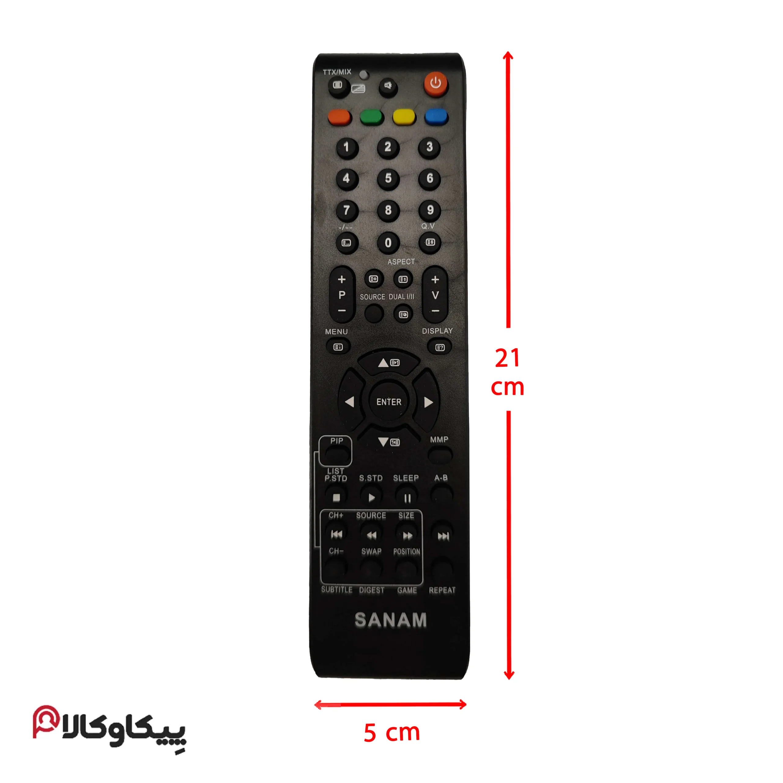 کنترل تلویزیون SANAM صنام 102A - تصویر 2