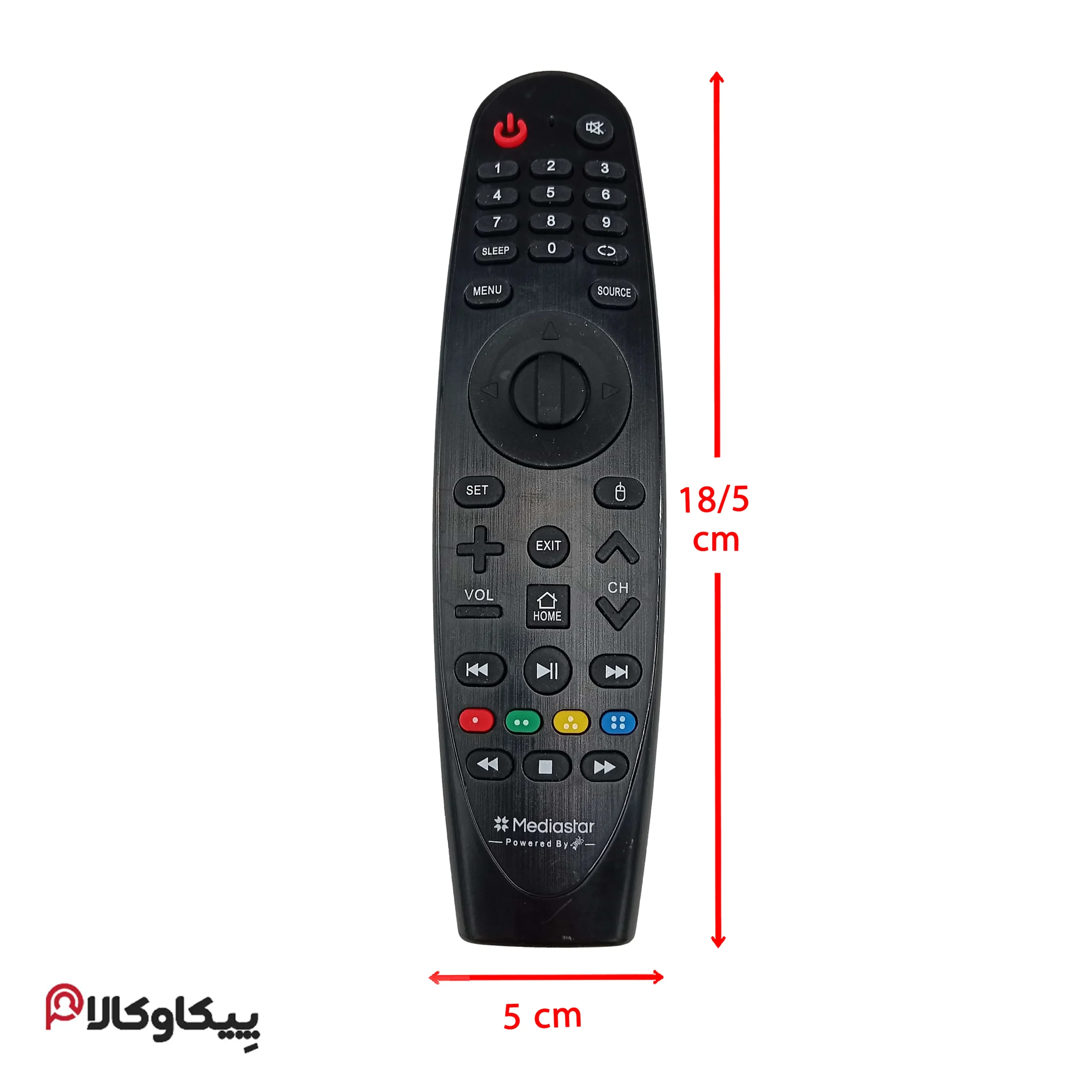 کنترل تلویزیون مدیا استار MEDIASTAR تخم مرغی جدید - تصویر 2