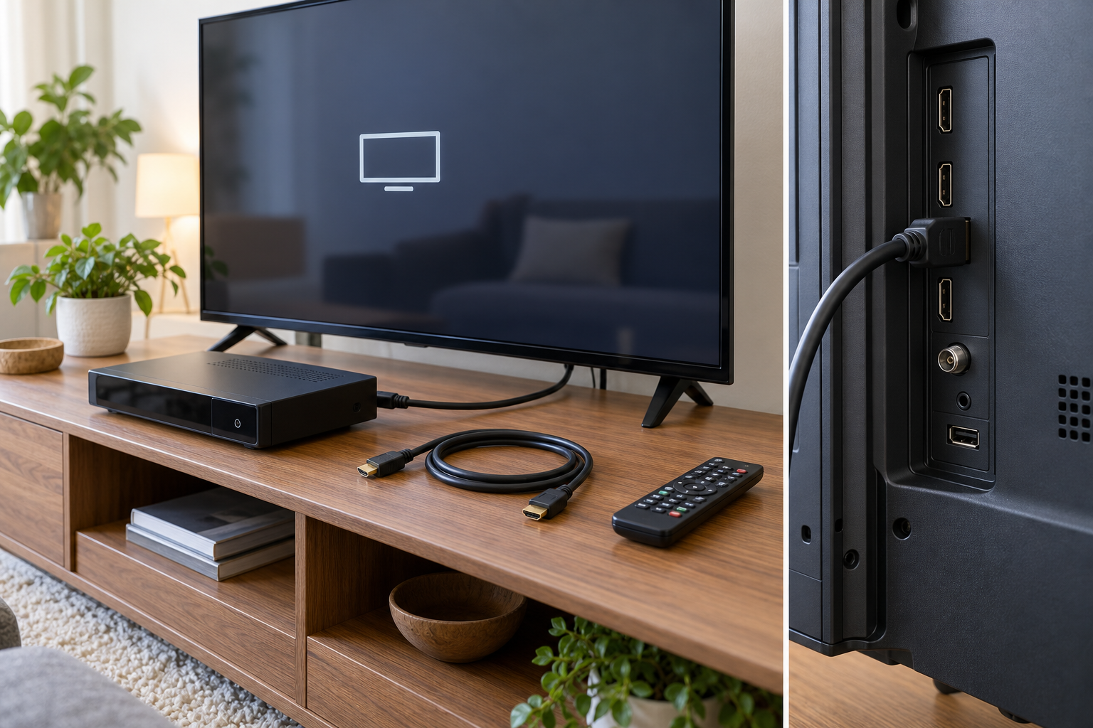 آزمون مستقیم رسیور و تلویزیون با کابل و پورت HDMI جایگزین